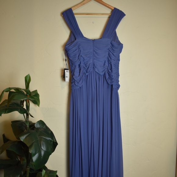 Adrianna Papell Cap Sleeve Stretch Tulle Gown! - Picture 5 of 15